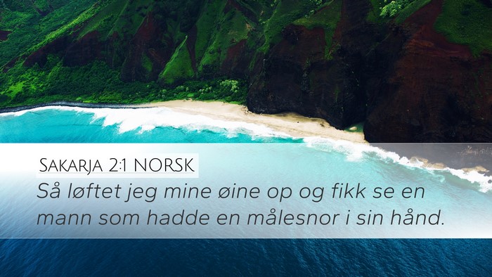Sakarja 2:1 NORSK Bible Verse Image