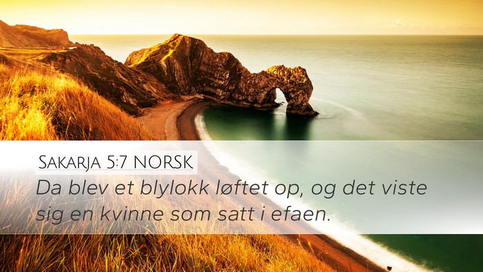 Sakarja 5:7 NORSK Bible Verse Image