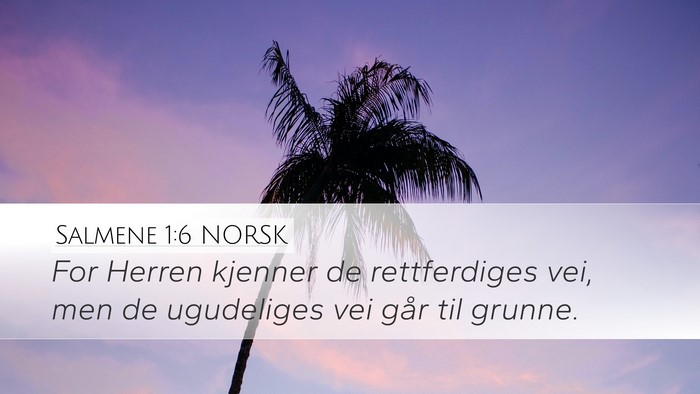 Salmene 1:6 NORSK Bible Verse Image