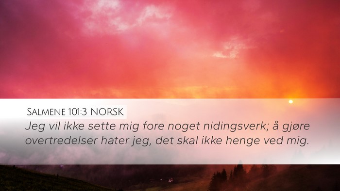 Salmene 101:3 NORSK Bible Verse Image