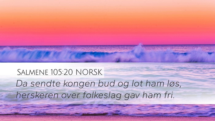 Salmene 105:20 NORSK Bible Verse Image