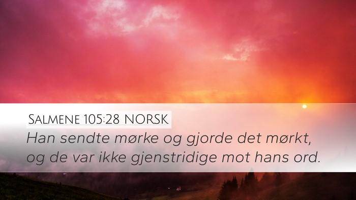Salmene 105:28 NORSK Bible Verse Image