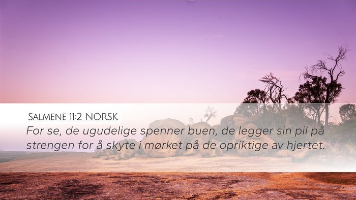 Salmene 11:2 NORSK Bible Verse Image