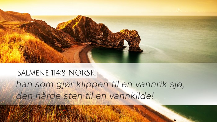 Salmene 114:8 NORSK Bible Verse Image