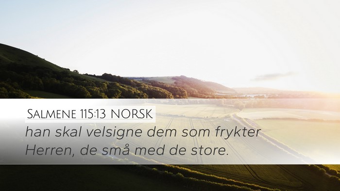 Salmene 115:13 NORSK Bible Verse Image
