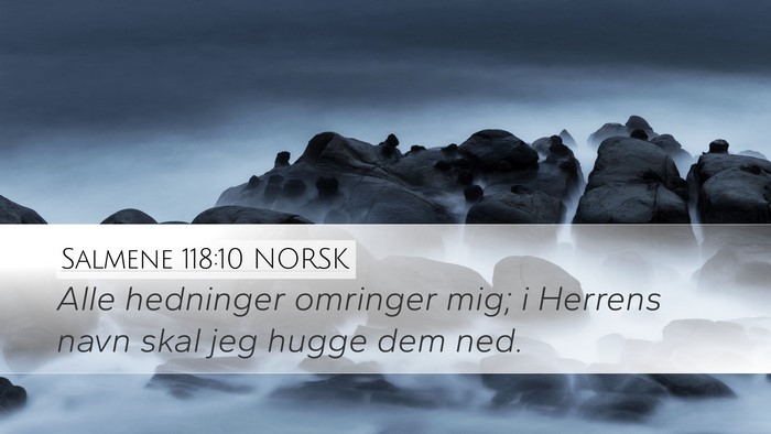 Salmene 118:10 NORSK Bible Verse Image