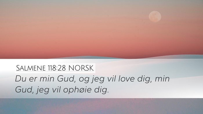 Salmene 118:28 NORSK Bible Verse Image
