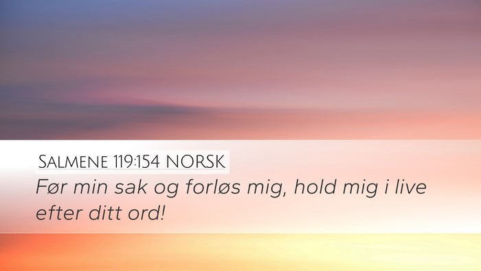 Salmene 119:154 NORSK Bible Verse Image
