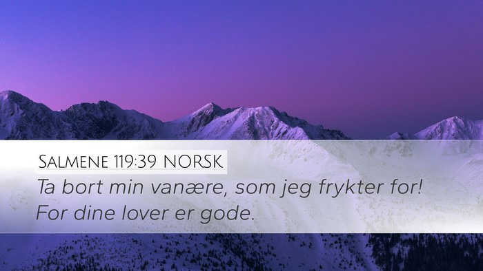 Salmene 119:39 NORSK Bible Verse Image