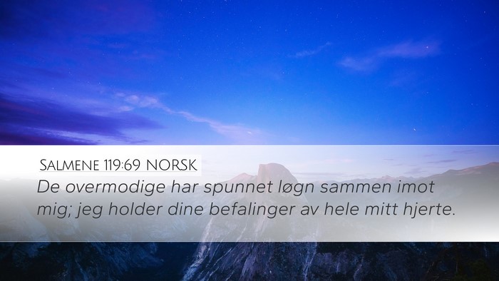 Salmene 119:69 NORSK Bible Verse Image
