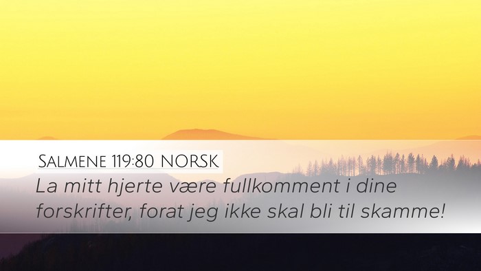 Salmene 119:80 NORSK Bible Verse Image