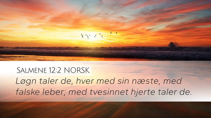 Salmene 12:2 NORSK Bible Verse Image