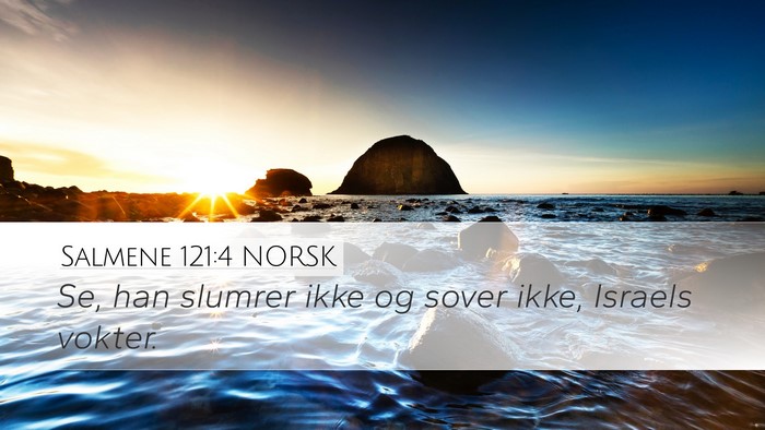 Salmene 121:4 NORSK Bible Verse Image
