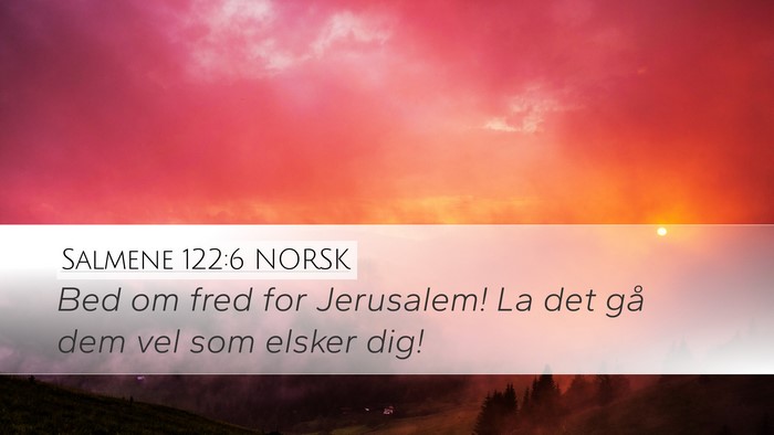 Salmene 122:6 NORSK Bible Verse Image