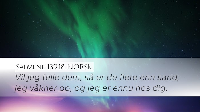 Salmene 139:18 NORSK Bible Verse Image