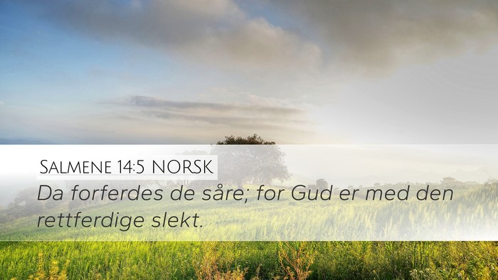 Salmene 14:5 NORSK Bible Verse Image