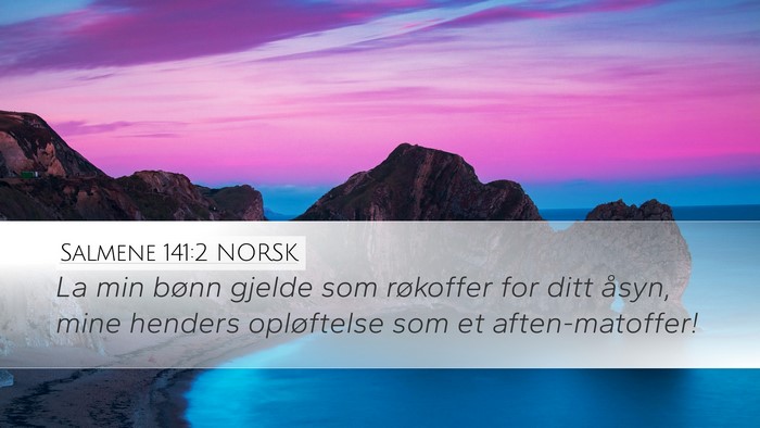 Salmene 141:2 NORSK Bible Verse Image