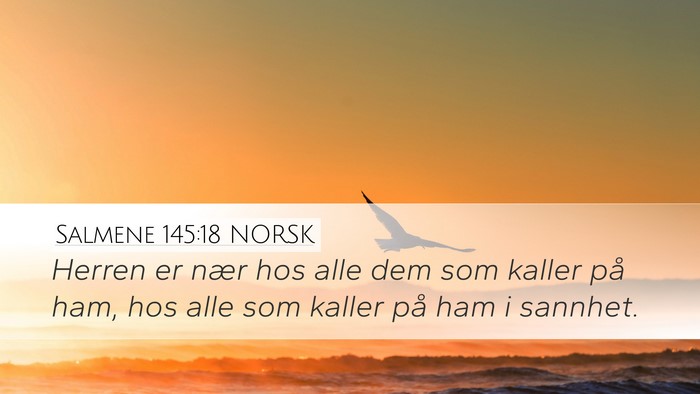 Salmene 145:18 NORSK Bible Verse Image