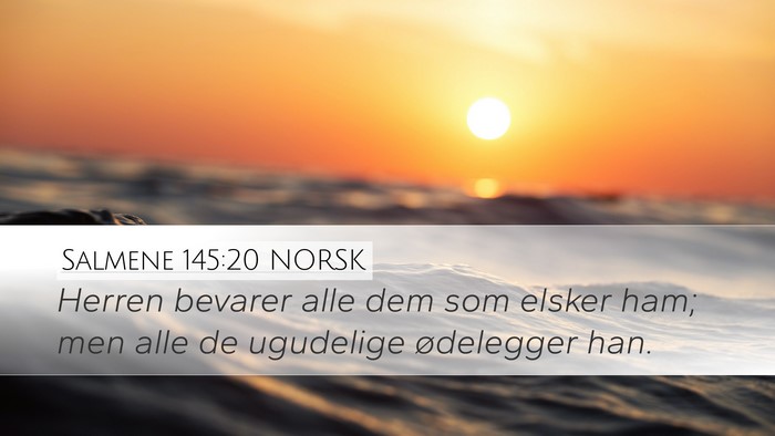 Salmene 145:20 NORSK Bible Verse Image