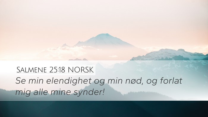 Salmene 25:18 NORSK Bible Verse Image