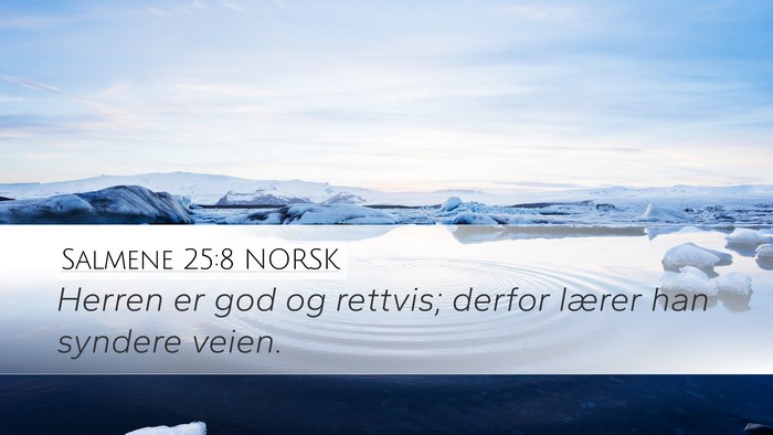 Salmene 25:8 NORSK Bible Verse Image