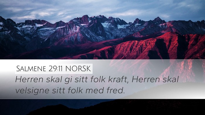 Salmene 29:11 NORSK Bible Verse Image