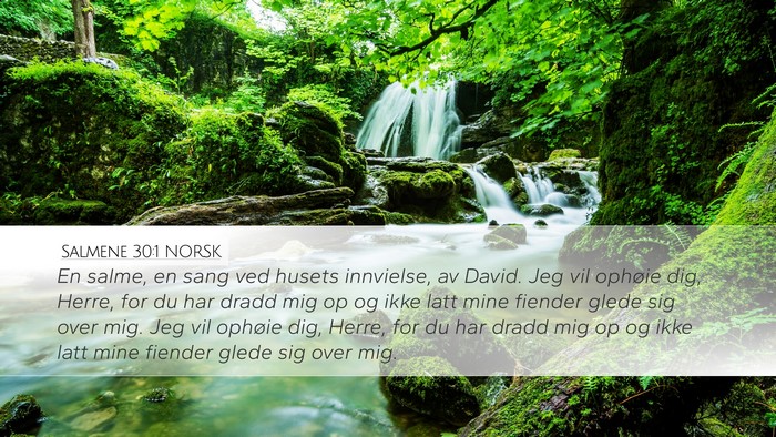 Salmene 30:1 NORSK Bible Verse Image
