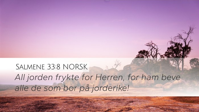 Salmene 33:8 NORSK Bible Verse Image