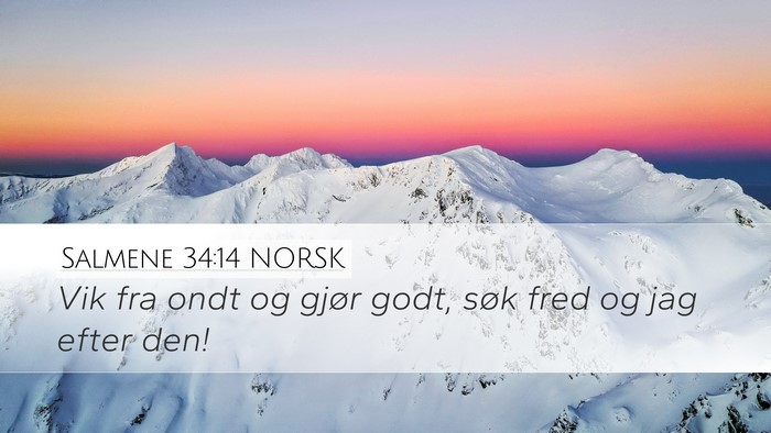 Salmene 34:14 NORSK Bible Verse Image