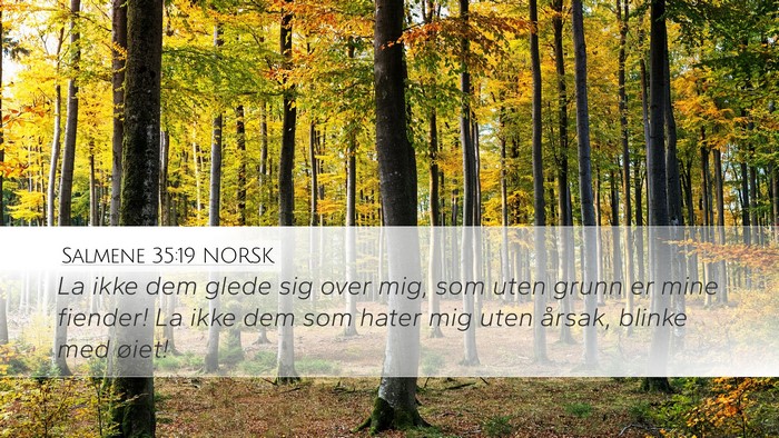 Salmene 35:19 NORSK Bible Verse Image