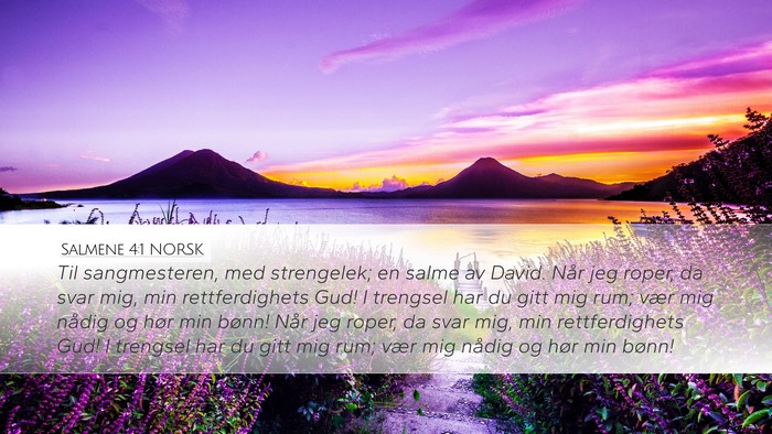 Salmene 4:1 NORSK Bible Verse Image