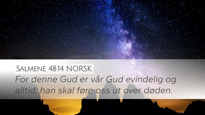 Salmene 48:14 NORSK Bible Verse Image