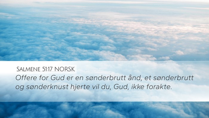 Salmene 51:17 NORSK Bible Verse Image