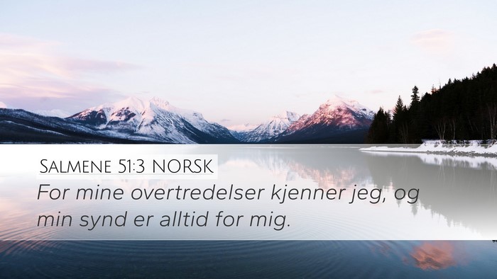 Salmene 51:3 NORSK Bible Verse Image