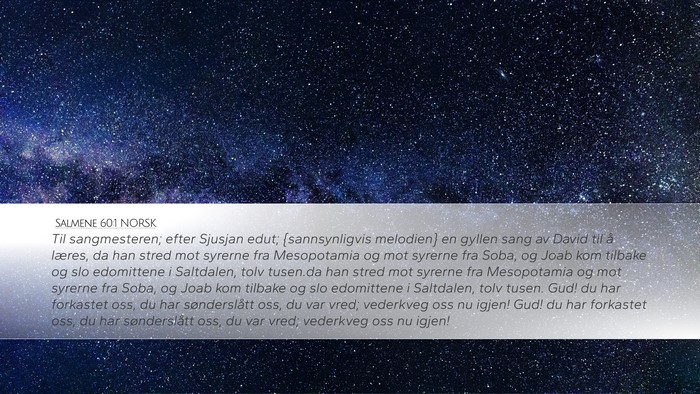 Salmene 60:1 NORSK Bible Verse Image