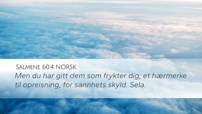Salmene 60:4 NORSK Bible Verse Image