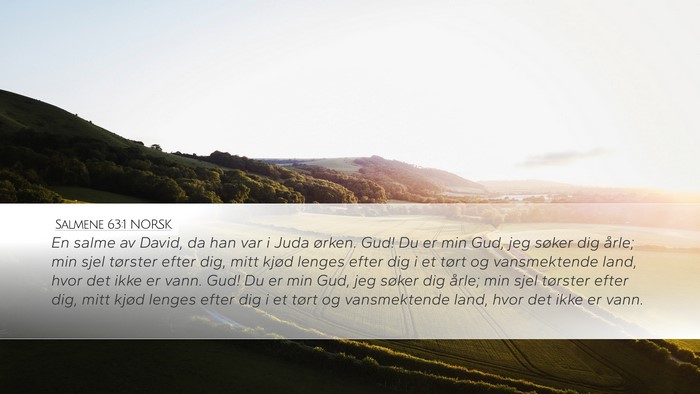 Salmene 63:1 NORSK Bible Verse Image