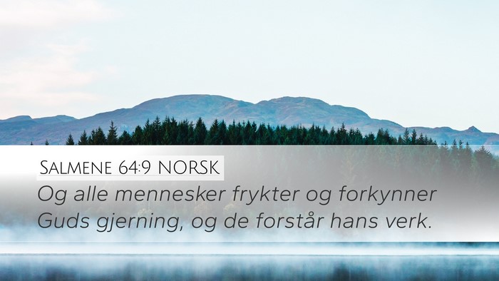 Salmene 64:9 NORSK Bible Verse Image