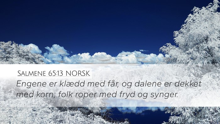 Salmene 65:13 NORSK Bible Verse Image