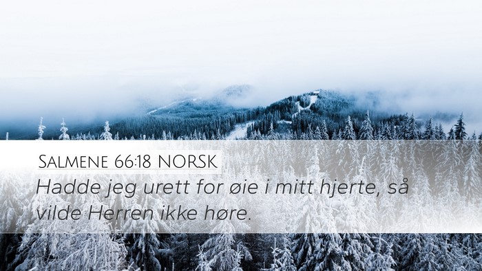 Salmene 66:18 NORSK Bible Verse Image