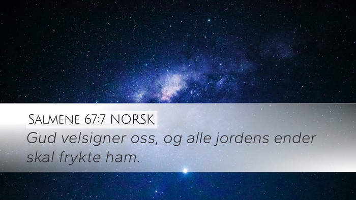 Salmene 67:7 NORSK Bible Verse Image