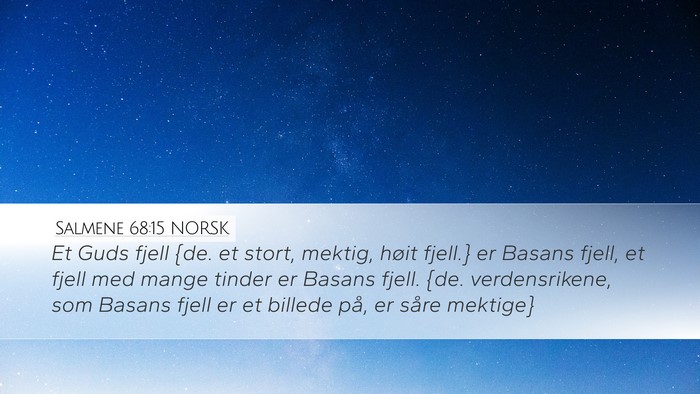 Salmene 68:15 NORSK Bible Verse Image