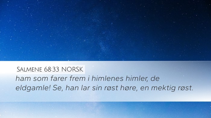 Salmene 68:33 NORSK Bible Verse Image