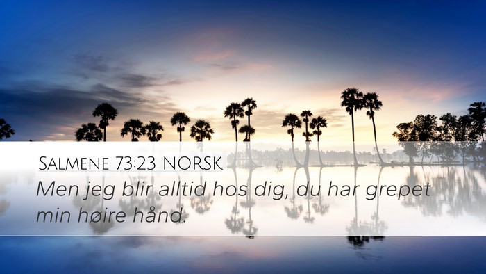 Salmene 73:23 NORSK Bible Verse Image