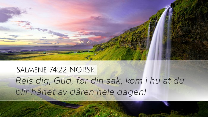 Salmene 74:22 NORSK Bible Verse Image