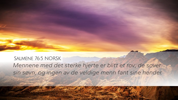 Salmene 76:5 NORSK Bible Verse Image
