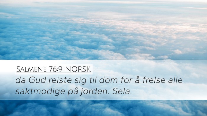 Salmene 76:9 NORSK Bible Verse Image