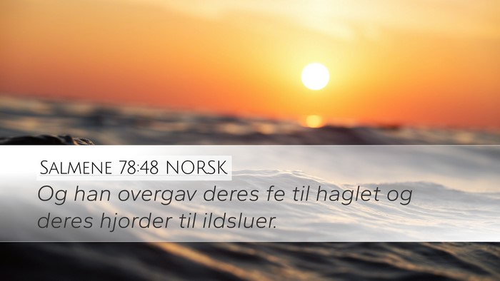 Salmene 78:48 NORSK Bible Verse Image