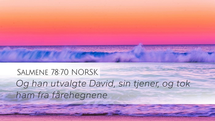 Salmene 78:70 NORSK Bible Verse Image