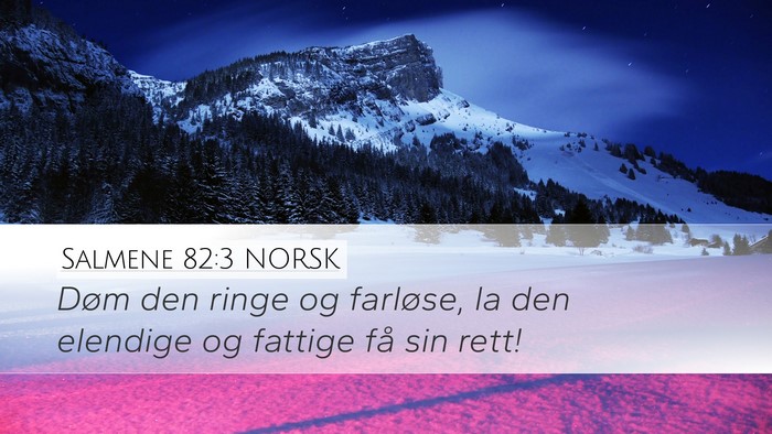 Salmene 82:3 NORSK Bible Verse Image